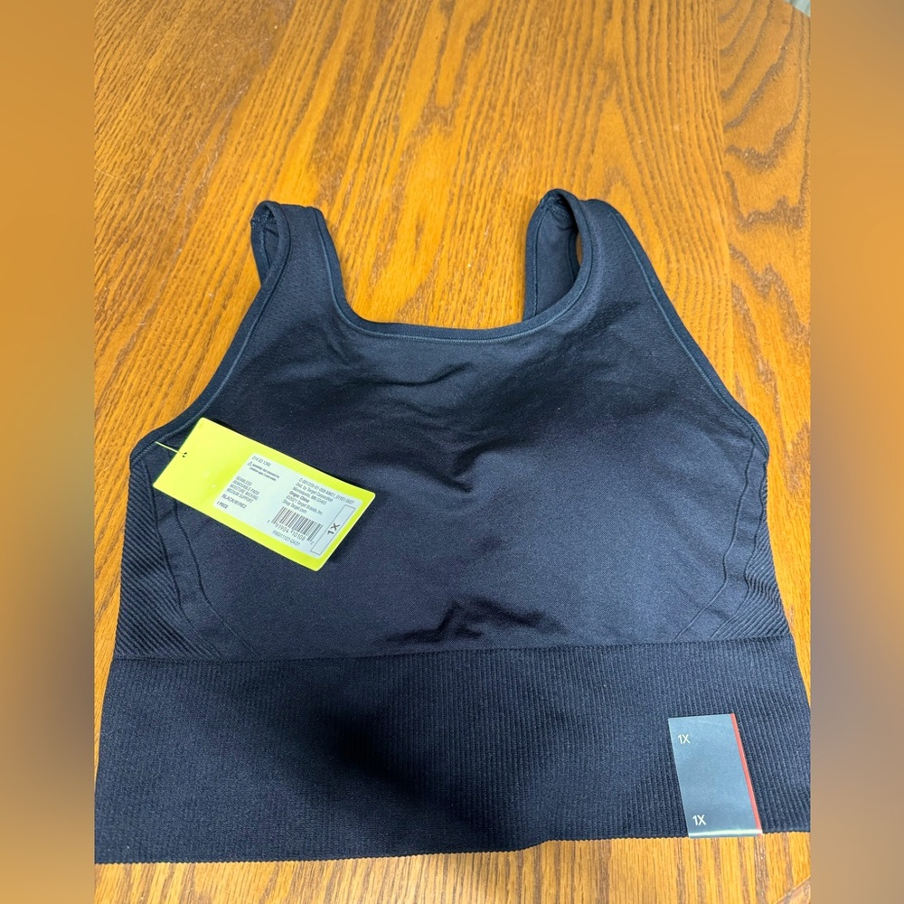 Target All In Motion 1X Women's Sports Bra NWT New Black